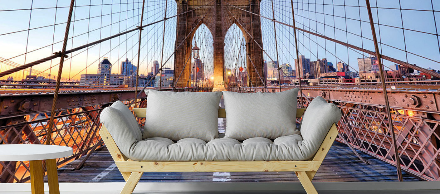 City, Brooklyn Bridge wallpaper design