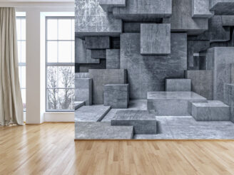 cube concrete abstract background 3d rendering image