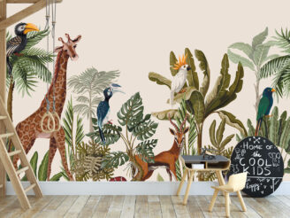 animals wallpaper design mockup kids