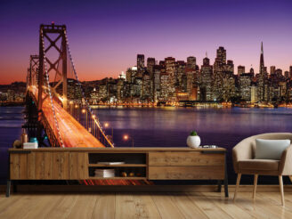 City, Bridge wallpaper design