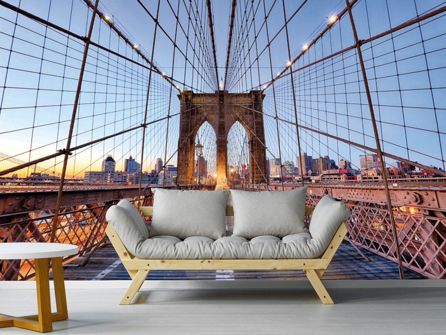 City, Brooklyn Bridge wallpaper design