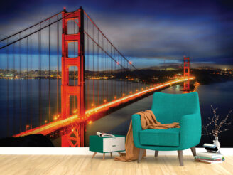 Golden State bridge, wallpaper design