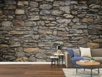 Stone wall, wallpaper design