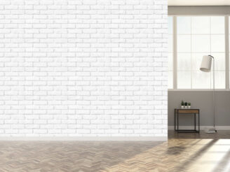 White brick wall, wallpaper design