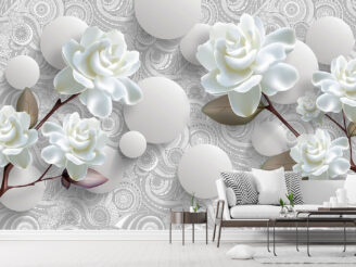 3D WALLPAPER design flower